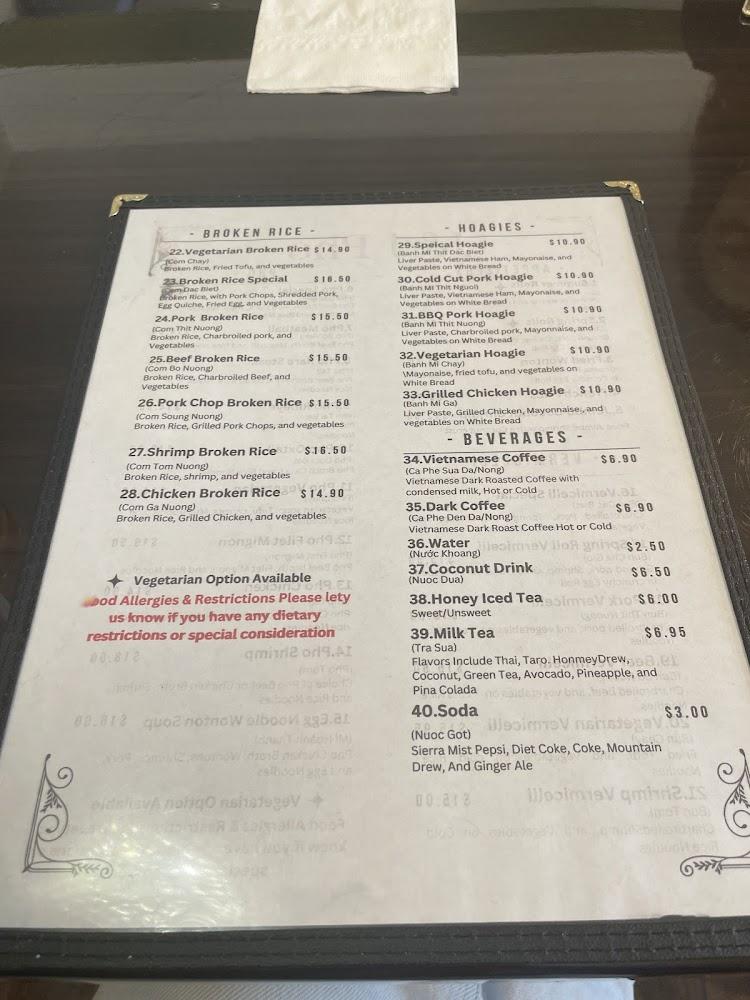 J&J Pho Vietnamese Restaurant Menu image 3